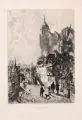 Ludwig Friedrich, Meissen, Radierung auf festem Papier nach einem Gemälde von W