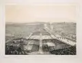 Théodore Müller, Vue générale de Paris, Um 1860, Lithographie mit gelbem Plattenton