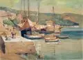 Eduard Freiherr von Handel-Mazzetti, Icici bei Abbazia, Aquarell