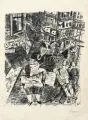 Paul Gangolf, Koksende Hure, 1925, Lithografie auf dünnem Japan