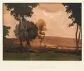 Marie Ortlieb, Herbstluft, Farblithografie auf glattem Papier