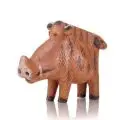 Wildschwein. Ohne Jahr by Hans Joachim (Achim) Lawrenz, Keramik, roter Scherben, weiß und dunkelbraun staffiert, farblos glasiert, sold Mar 2017