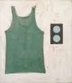 Lutz Fleischer, Ohne Titel, 1988, Collage (Öl, Tempera, Textil und Karton auf Leinwand)