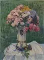 Hans Meyer-Kassel, Stillleben mit Rosen, 1921, Öl auf Leinwand