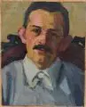 Albert Schiestl-Arding, Bildnis eines Herren, 1910, Öl auf Leinwand, auf Malpappe montiert