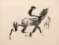 Max Feldbauer, Zwei Reiter, 1920, Lithographie auf Bütten