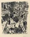 Paul Gangolf, Koksende Hure, 1925, Lithographie auf dünnem Japan