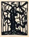 Komposition (Baum) by Jacoba van Heemskerck, 1918, Holzschnitt auf hauchdünnem Bütten, sold Dec 2016