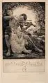 Bruno Héroux, Bruno Heroux, In der Laube (Liebeslied von Johannes Brahms), 1909, Radierung auf kräftigem Papier