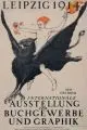 Walter Tiemann, Leipzig 1914 – Internationale Ausstellung für Buchgewerbe und Graphik, 1913, Farblithographie auf Karton