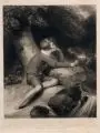 Thomas Gaugain, Rural Musick, 1801, Radierung mit Roulette auf Bütten
