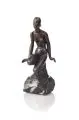 Leo (Léon) Berger, Hockender weiblicher Akt, 1931, Bronze, gegossen und dunkelbraun patiniert