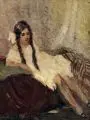 Georg Richter-Lößnitz, Marianne, 1923, Öl auf Malpappe