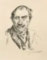 Lovis Corinth, Selbstbildnis, 1920, Lithographie auf Bütten