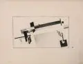 Eliezer "El" Lissitzky, El, Lithographie auf ockerfarbenem, glatten (Werkdruck?) - Papier