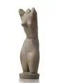 Gustav Weidanz, Weiblicher Torso mit erhobenen Armen, Steinguß, getönt