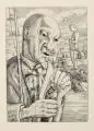 Johannes Wüsten, Angler, 1929, Kupferstich auf Bütten