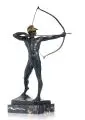 Ernst Moritz Geyger, Bogenschütze, Um 1902, Bronze, gegossen, schwarzbraun patiniert