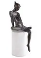 Gottfried Kohl, Sitzende, 1982, Bronze, gegossen, schwarzbraun patiniert