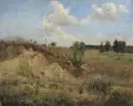 Paul Wilhelm Tubbecke, Bei Neustrelitz in Mecklenburg, 1878, Öl auf Leinwand, auf Karton maroufliert