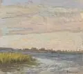Helene Baumeyer, Auf Rügen. Ohne Jahr, Öl auf Papier, vollflächig auf Untersatzkarton montiert