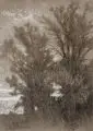 Albert Heinrich Brendel, Planwagen, Bleistiftzeichnungen, teils in weißer Kreide gehöht, auf unterschiedlichen Papieren, eines auf kräftigem Karton