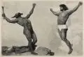 Sascha Schneider, Es ist vollbracht, 1895, Holzstich auf China