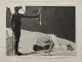 Sascha Schneider, Der Mammon und sein Sklave, 1895, Holzstich auf China