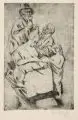 Johannes Driesch, Familie V, 1923, Radierung und Aquatinta mit Tonplatte auf Karton