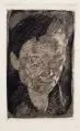 Frauenkopf by Käthe Kollwitz, 1905, Vernis mou auf Kupferdruckpapier mit Blindstempel "v.d, sold Mar 2016