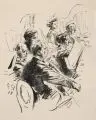 Robert Sterl, Sinfonie Volbach, 1928, Lithographie auf gelblichem "Holland" - Bütten