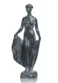 Wolfgang Friedrich, Kleine Statuette mit Tuch, 2013, Bronze gegossen, partiell grün patiniert