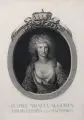 Carl Gottlieb Rasp, Maria Amalia Augusta Churfürstin von Sachsen, Kupferstich auf Kupferdruckpapier