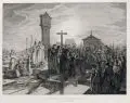 Ludwig Emil Grimm, Albrecht Dürers Grab am 6ten April 1828, 1828, Radierung mit feinem Plattenton auf Bütten