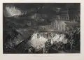 Jean Pierre Marie Jazet, Départ des Israélites de l'Egypte, Mezzotinti auf Velin nach David Roberts bzw