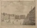 Christian Gottlob Langwagen, Ansicht eines Theils des Alten Markts in Dresden, Kupferstiche auf Bütten