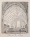 Domenico Quaglio, Gothischer Gerichts Saal, 1808, Lithographie auf Bütten