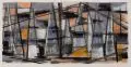 Erhard Hippold, Abstrakte Segelbote, 1962, Monotypie und Tempera