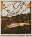 Rudolf Jettmar, / Maximilian Lenz, Zwei Mythologische Szenen / Landschaft mit Wolken. Anfang 20. Jh, Holzschnitte / Farbholzschnitt auf festem Papier