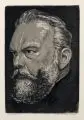 Max Klinger, Bildnis Geheimrat Professor Dr. Lamprecht, 1915, Aquatintaradierung auf Velin