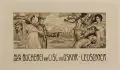 Alois Kolb, Acht Exlibris. Anfang 20. Jh, Aquatintaradierungen