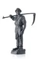 Bauer mit Sense. Frühes 20. Jh by Hans Müller, Bronze, gegossen, schwarzbraun patiniert sowie montiert, sold Dec 2015