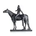 Hermann Otto Haase-Ilsenburg, Abschied der Amazone, 1903, Bronze, gegossen, schwarzbraun patiniert