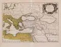 Nicolas Sanson, Romani Imperii qua Oriens est Descriptio Geographica, Kupferstich auf Bütten, flächen- und grenzkoloriert