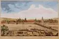 Francis Patton, The City of Dresden, Kolorierter Kupferstich auf Bütten mit Wasserzeichen (Lilie in bekröntem Wappen)