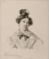Franz Josef II Pfeiffer, Mädchenporträt, 1832, Aquarell auf fein strukturiertem beigefarbenen Papier