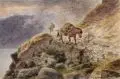 Johann Siegwald Dahl, Im Gebirge, 1901, Aquarell über Blei auf Velin