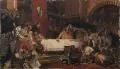 Carl Gehrts, Historienszene, 1884, Öl auf Leinwand