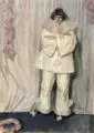 Ferdinand Dorsch, Weisser Pierrot, Wohl 1915, Öl auf Leinwand