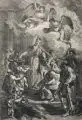 Die Speisung der Armen. Mitte 18. Jh by Johann Christoph Winkler, Kupferstich auf Bütten, sold Jun 2015